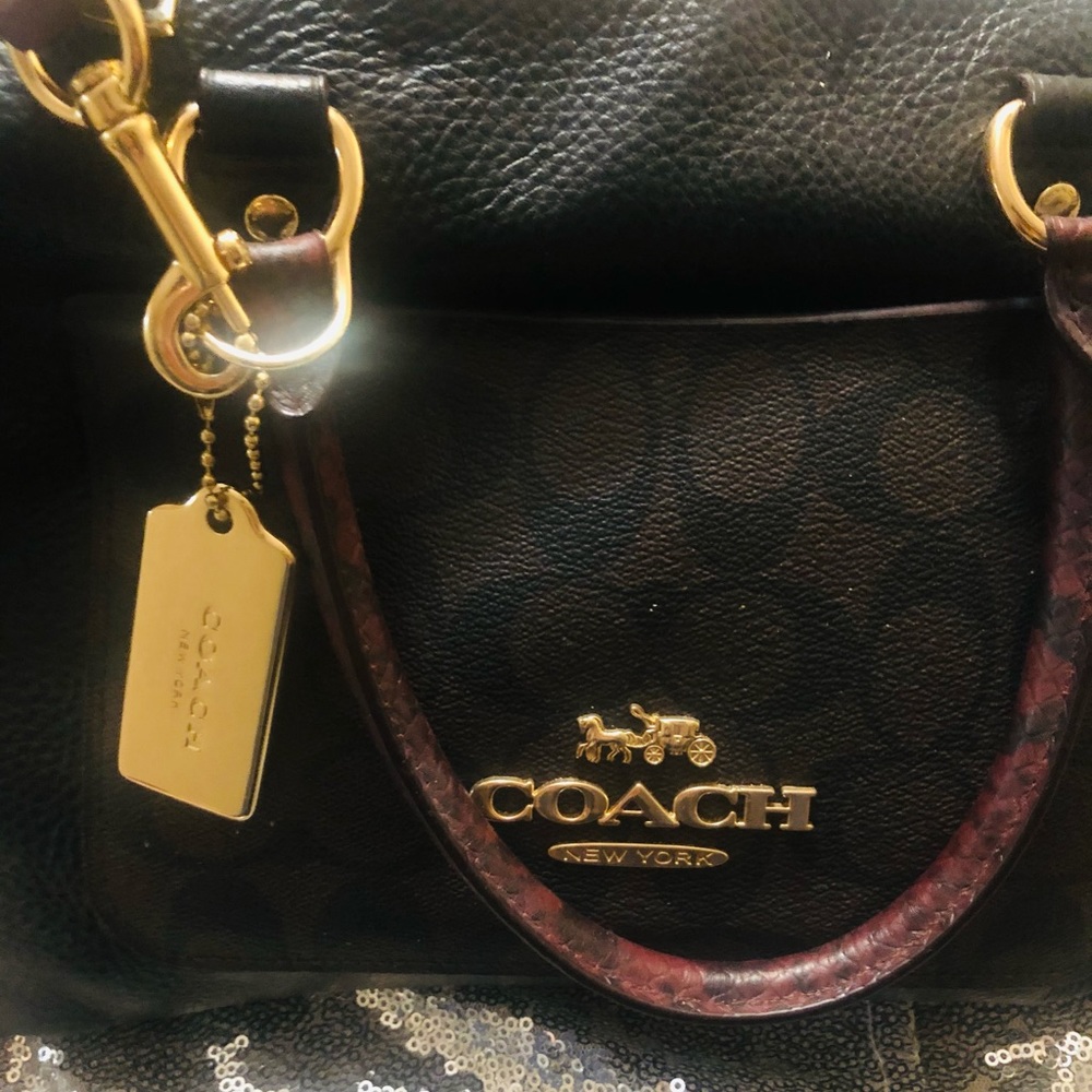 Coach Emma Satchel Stunning! Never worn snakeskin